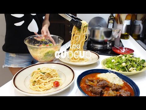 天天吃義大利麵也不會膩🍝｜⚡️路易奇電力公司吃燒烤｜兩人食日常烹飪VLOG