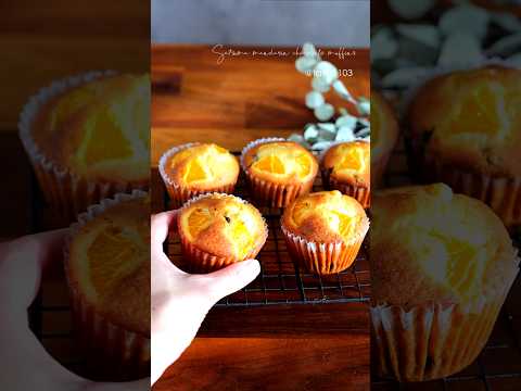 温州みかん乗っけマフィン🍊｜komugikodaisuki #shorts #cooking