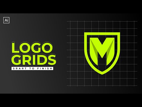 How To Design Modern Logo Using Grid | Adobe Illustrator Tutorial