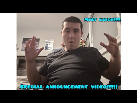 SPECIAL ANNOUNCEMENT VIDEO!!!!! MUST WATCH!!!!!