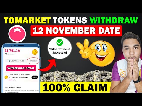 $TOMA Token Withdraw - 100% Claim Tomarket Airdrop || Tomarket Coin Listing Date &  Price Prediction