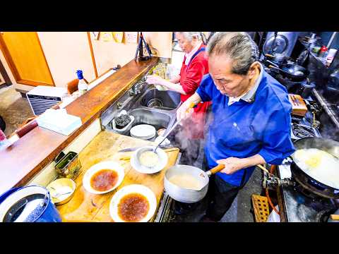 An 80-Year-Old Super Grandpa in Japan! The Chinese Ramen Shop is Open Until Midnight!  Fried Rice!