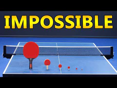 World's Smallest Ping Pong Rackets