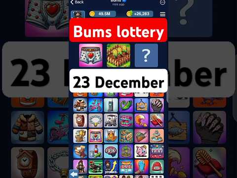 Bums lottery cards today 23 December | Bums Daily Lottery Cards | Bums combo cards today #bums