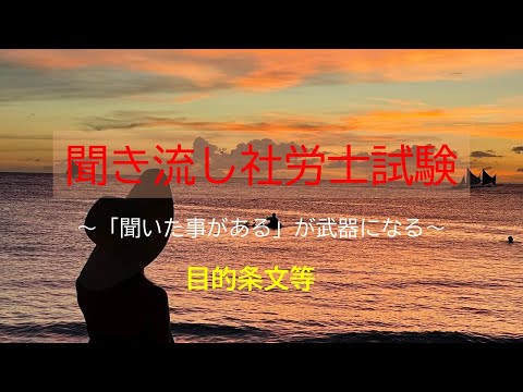 【社労士試験】聞き流し目的条文等(BGMなし）