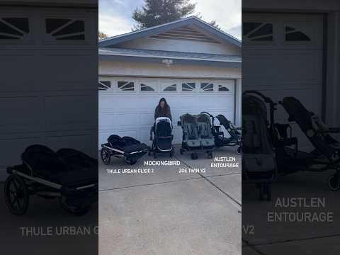 The Double Stroller Fold Challenge #thule #mockingbird #austlen #zoe #baby #stroller #momlife