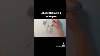 Billie Eilish drawing timelapse #art #drawing #portraitart #timelapseart #billieeilish