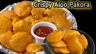 Crispy Aloo Pakora Recipe | Aloo ke Pakode | Potato Fritters | Easy Snacks