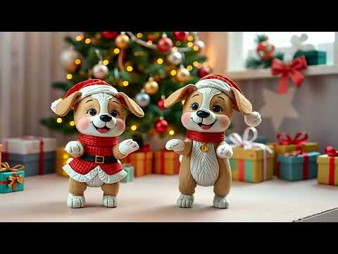 🎄 Hey Dear Sensory - Jingle Bells Dance Little Dog | Fun Christmas Music for Kids 🎅