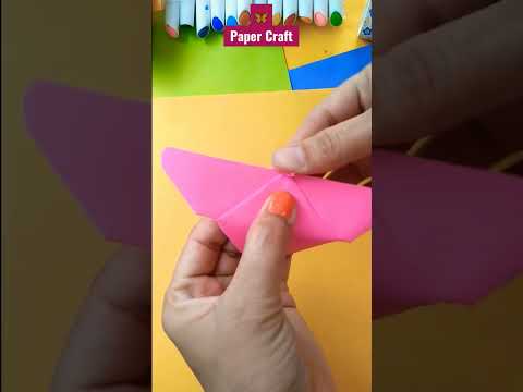 How to make paper butterfly #easycraft #butterfly #papercraft #origamicraft #easytomake #art 🦋🌺🦋🌈