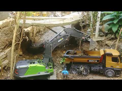 perbaikan jalan rusak habis banjir #rc #kontruksi #toys #mainananak #viral #rcconstruction #fypシ