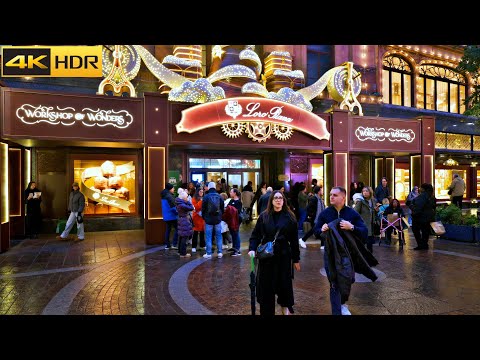 2-hour London’s Rainy Christmas Walk-2024 I Christmas Highlights of London[4K HDR]