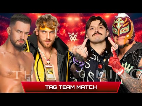 WWE 2K24 • Tag Team Match - Austin Theory Logan Paul VS Dominik Mysterio Rey Mysterio | WWE