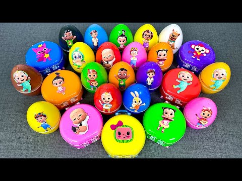 Slime Relaxation🌈 LookingCocomelon, Hogi Dinosaur EGG, Mini Suitcase with CLAY Colorful! ASMR, Video