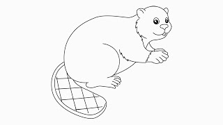 How To Draw a Beaver - Easy Step-By-Step Tutorial