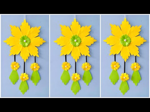 Easy and Quick Paper Wall Hanging Ideas / A4 sheet Wall decor / Cardboard  Reuse /Room Decor DIY