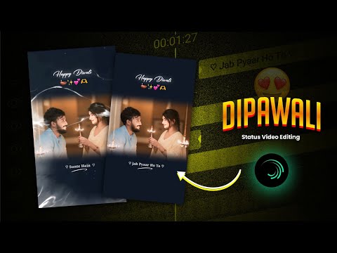 New Trending Diwali Special Lyrics Video Editing in Alightmotion | Dewali Status Video Editing 2024🔥