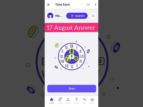 Time Farm Answer Today 17 august | Time Farm Today's Answer | Time Farm oracle Answer 🔥