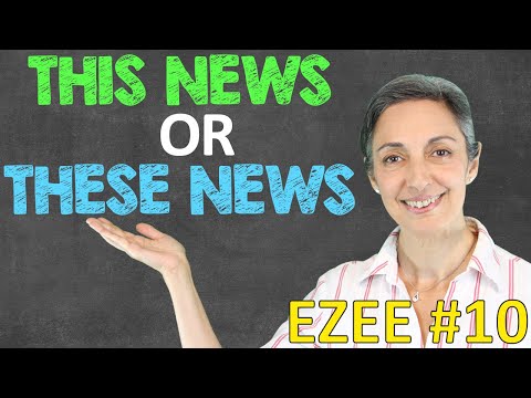 Singular or plural? (news, series, United States, etc.) | common mistakes in English (EZEE #10)