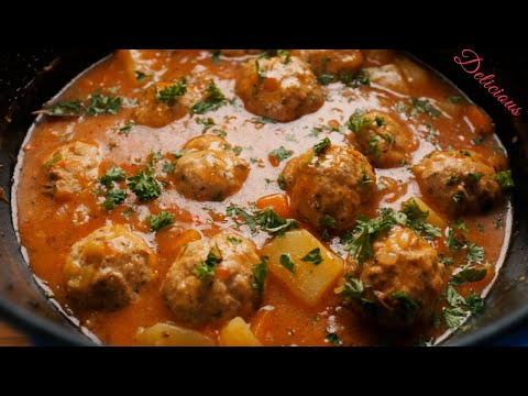 This Dutch oven Meatball Stew is so Delicious, you better make a lot!