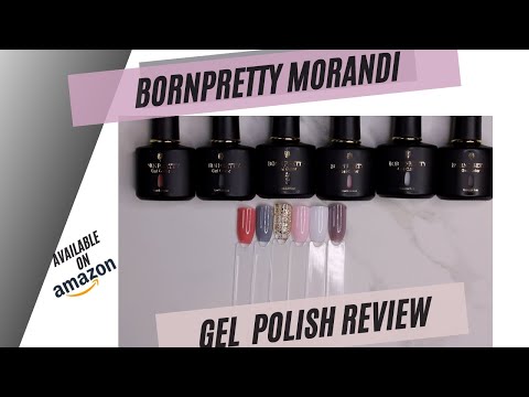 Born Pretty Morandi and White Gel Polish Review| Amazon Prime