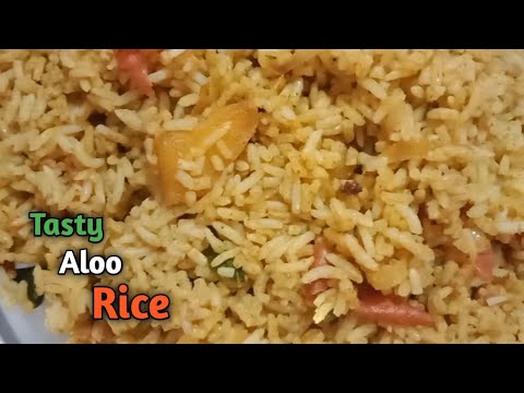 మిగిలిపోయిన అన్నం తో Tasty రెసిపీ ఆలూ రైస్ | Easy Aloo Rice With Leftover Rice In Telugu |