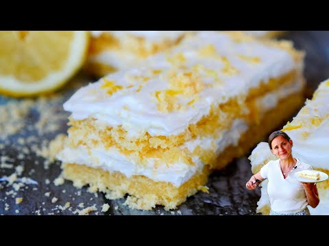 Lemon pastries, a delight from our childhood. (It's just a whole cake)