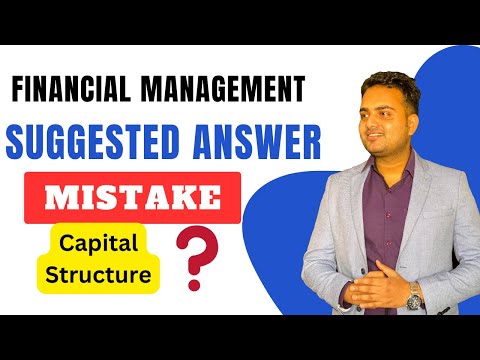 Capital structure question and cost of capital question of ca inter September 2024 exam.