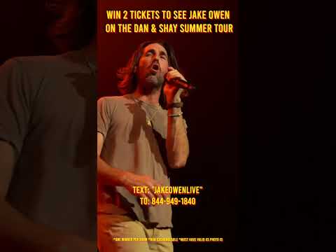 Text for a chance to win two tickets to see Jake Owen live on the Heartbreak On The Map tour!