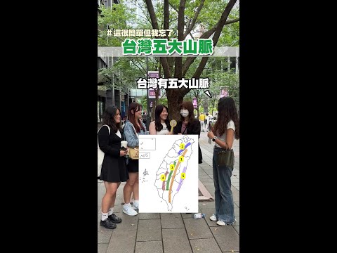 【攏吼哩共】台灣五大山脈你知道嗎 #shorts