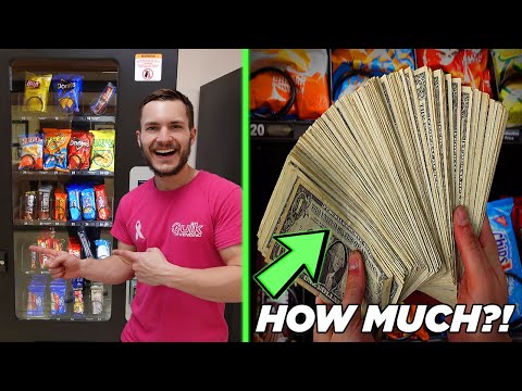 Collecting SO MUCH CASH From Our Vending Machines!