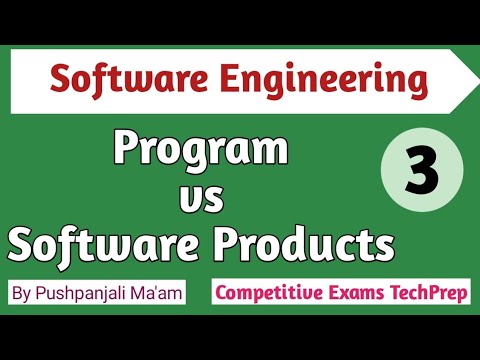 Lec - 1.3 Program vs Software Products in Software Engineering in Hindi