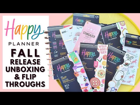 HAPPY PLANNER FALL LAUNCH UNBOXING & FLIP THROUGHS