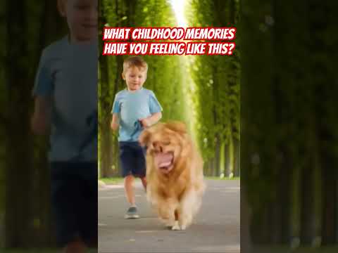 What childhood memories have you feeling like this? #boy #dog #childhood #fondmemories