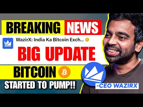 🛑 WazirX Big News! - User Funds Recovery? | Bitcoin Pumping - When Altcoins will PUMP?