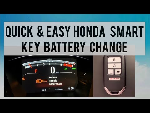 How to Change Honda Car Smart Key Battery | in 2 minutes | Fob Key