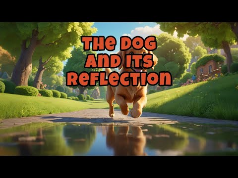 The Dog and Its Reflection | Aesop's Fables | 伊索寓言 | 狗和牠的倒影 | イソップ寓話 | 犬とその反射