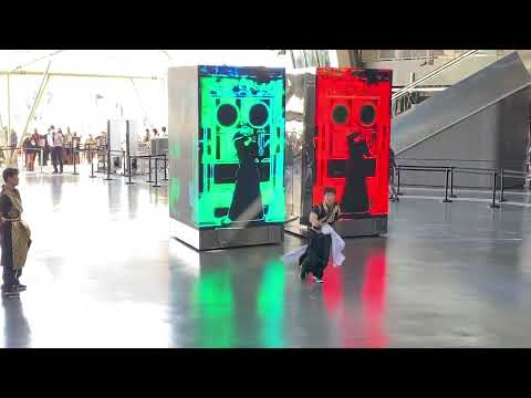 Enchanting Robot Screens: Japanese Cultural Fusion at Dubai Expo