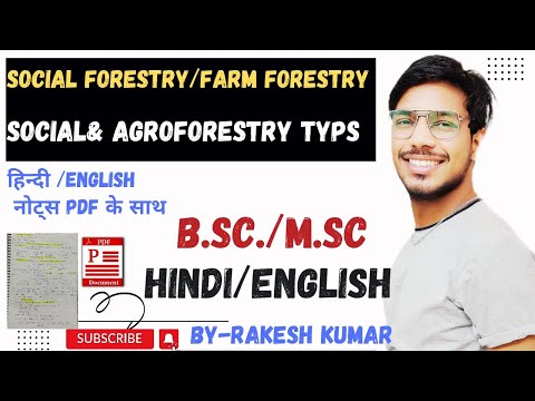 social forestry।farm forestry social & agroforestry।social forestry in hindi #bsc #mscbotany #ugcnet