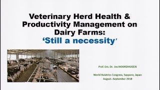 Veterinary Herd Health & Productivity Management Advice on Dairy Farms