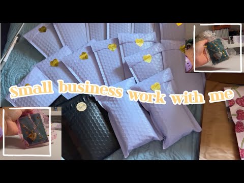 Black friday small business vlog! Pack depop orders with me