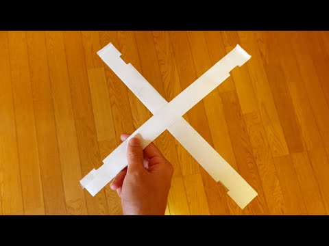 "Simple boomerang" made from paper Easy but far away