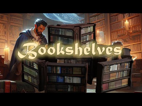 Building furniture bookshelves models for Dungeons & Dragons