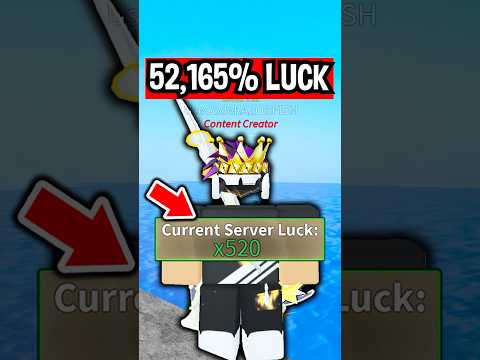 How I Got 52165% LUCK in Roblox Fisch..