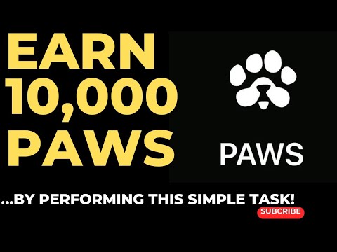 EARN 10,000 PAWS BY PERFORMING THIS SIMPLE TASK.//THIS IS THE CORRECT WAY TO DO IT. @IkabaMichael