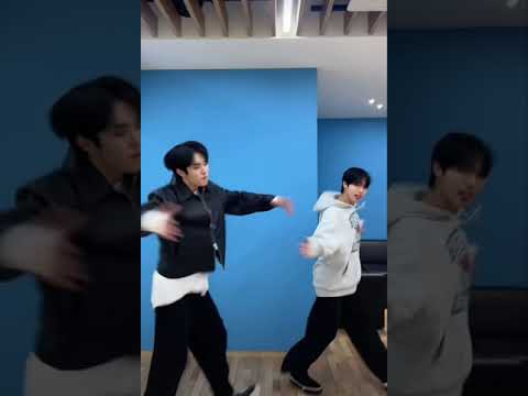 Stray kids WALKIN ON WATER challenge - Han with Hyui from NEXZ