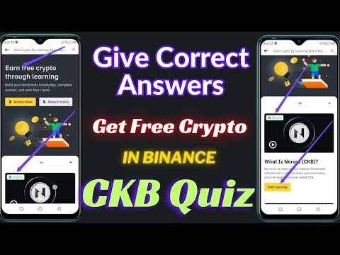 Binance Learn and Earn CKB Quiz Answers| CKB Quiz Answers complete Video|Earn Free Crypto in Binance