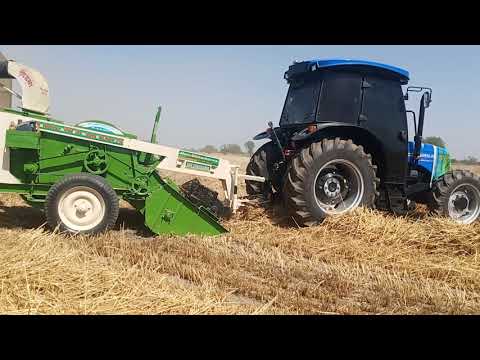 Sonalika 75 .4×4 with visavkarma straw reaper 61""