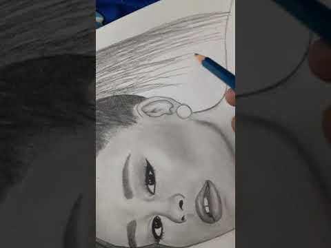 I tried to draw Ariana Grande's sketch | #arianagrande #sketchart