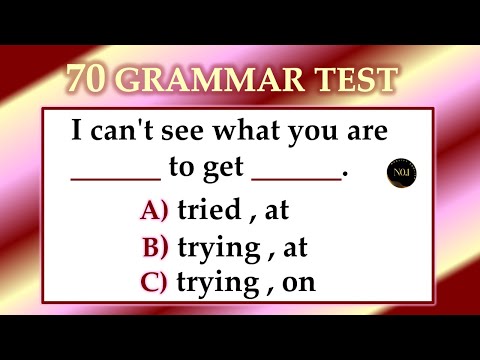 70 Mixed Grammar Quiz | Present Past Future | English Grammar Quiz | No.1 Quality English